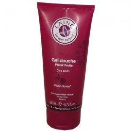 Gel douche plaisir fruité, sans savon - pêche passion
